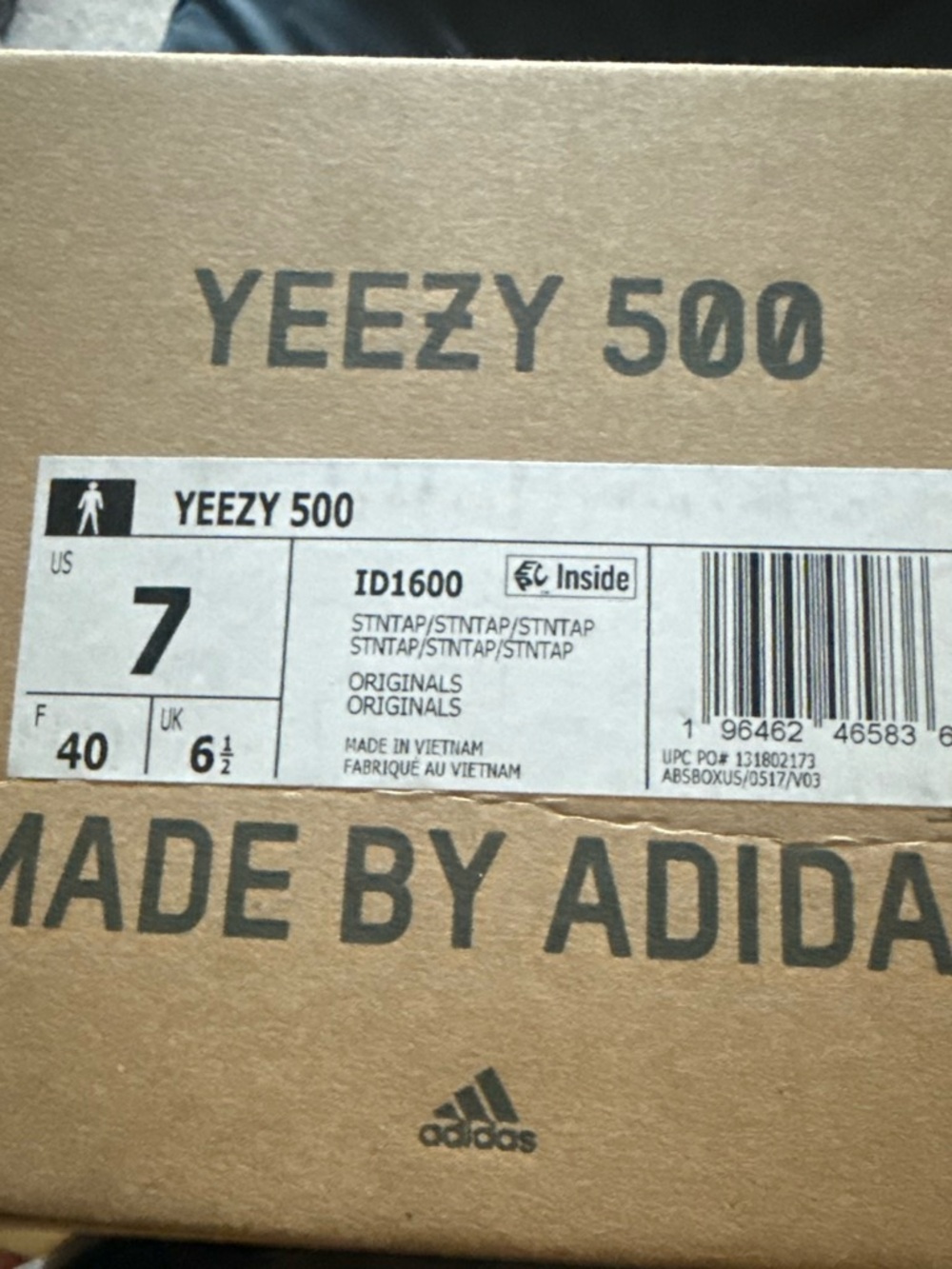 adidas Yeezy Lightweight Sneaker in Beige and Cream